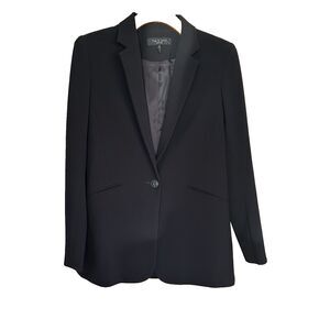 Rag & Bone Blazer Wool Blend Black Single Button Career Minimalist Jacket Size 4